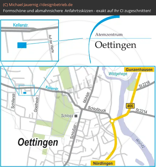 Wegbeschreibung Oettingen Atem-Zentrum | Löwenstein Medical GmbH & Co. KG (625)