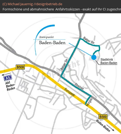 Wegbeschreibung Baden-Baden Löwenstein Medical GmbH & Co. KG (108)