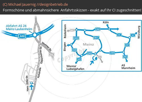 Anfahrtsskizzen erstellen / Wegbeschreibung Mainz   (FAUN) (16)