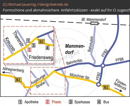 Anfahrtsskizzen erstellen / Wegbeschreibung Mammendorf   B. Dormann (174)