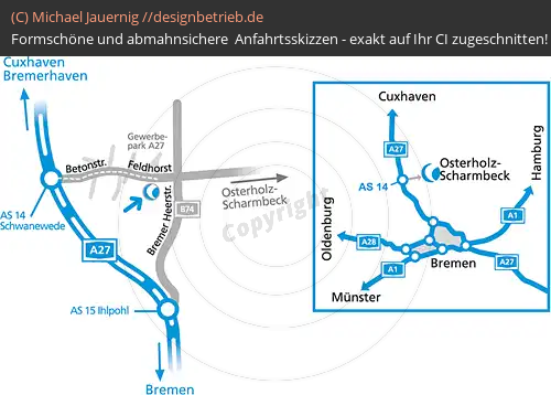 Anfahrtsskizzen erstellen / Wegbeschreibung Osterholz / Schwarmbeck   (FAUN) (18)