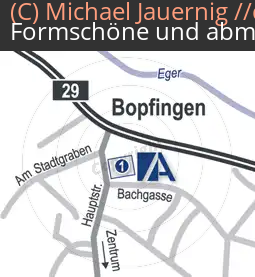 Anfahrtsskizzen erstellen / Wegbeschreibung Bopfingen Bachgasse   Arnold GmbH (378)