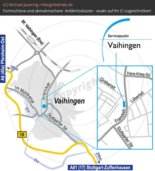 Wegbeschreibung Vaihingen Servicepunkt | Löwenstein Medical GmbH & Co. KG (546)