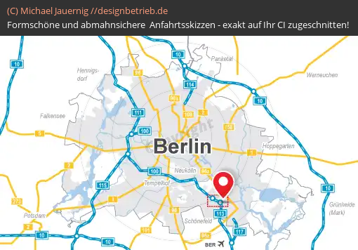 Anfahrtsskizzen erstellen / Wegbeschreibung Berlin   Übersichtskarte | Fa. Gegenbauer (796)